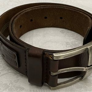 Fossil Vintage 1954 Men's Brown Leather Buckle Belt Size 38